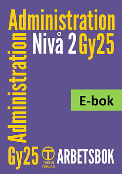 Administration Gy25 nivå 2 - Arbetsbok E-bok