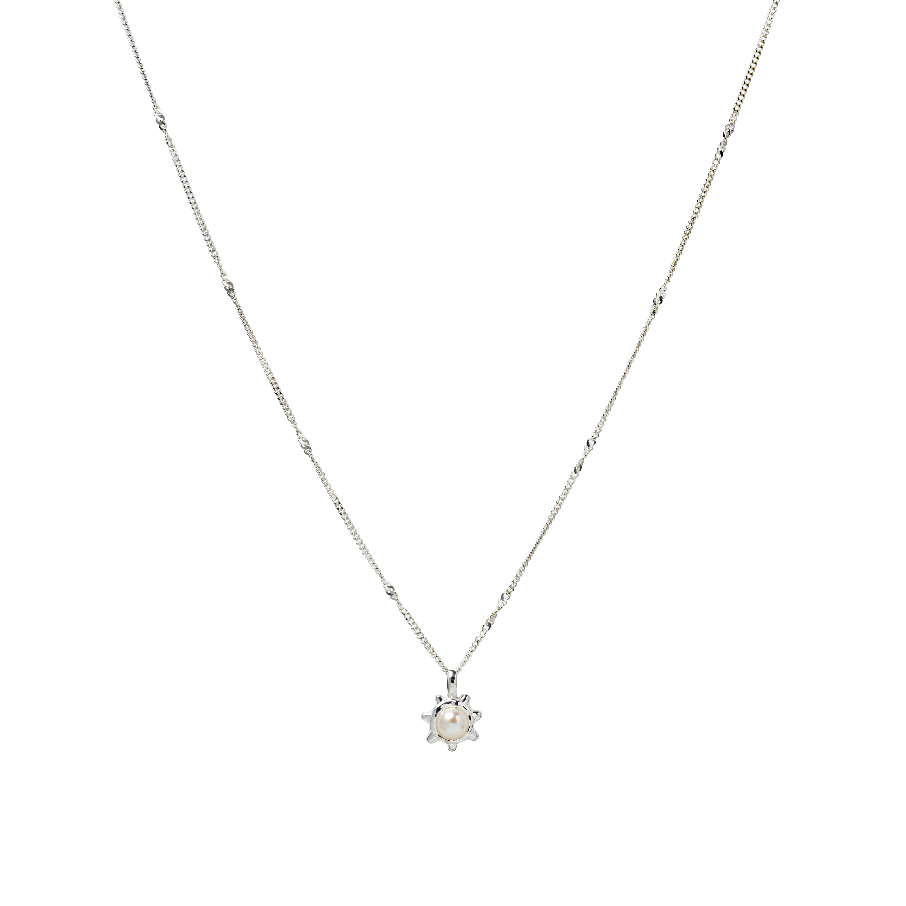 Syster P Florentina Pearl halsband silver - 2