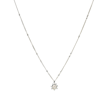 Syster P Florentina Pearl halsband silver