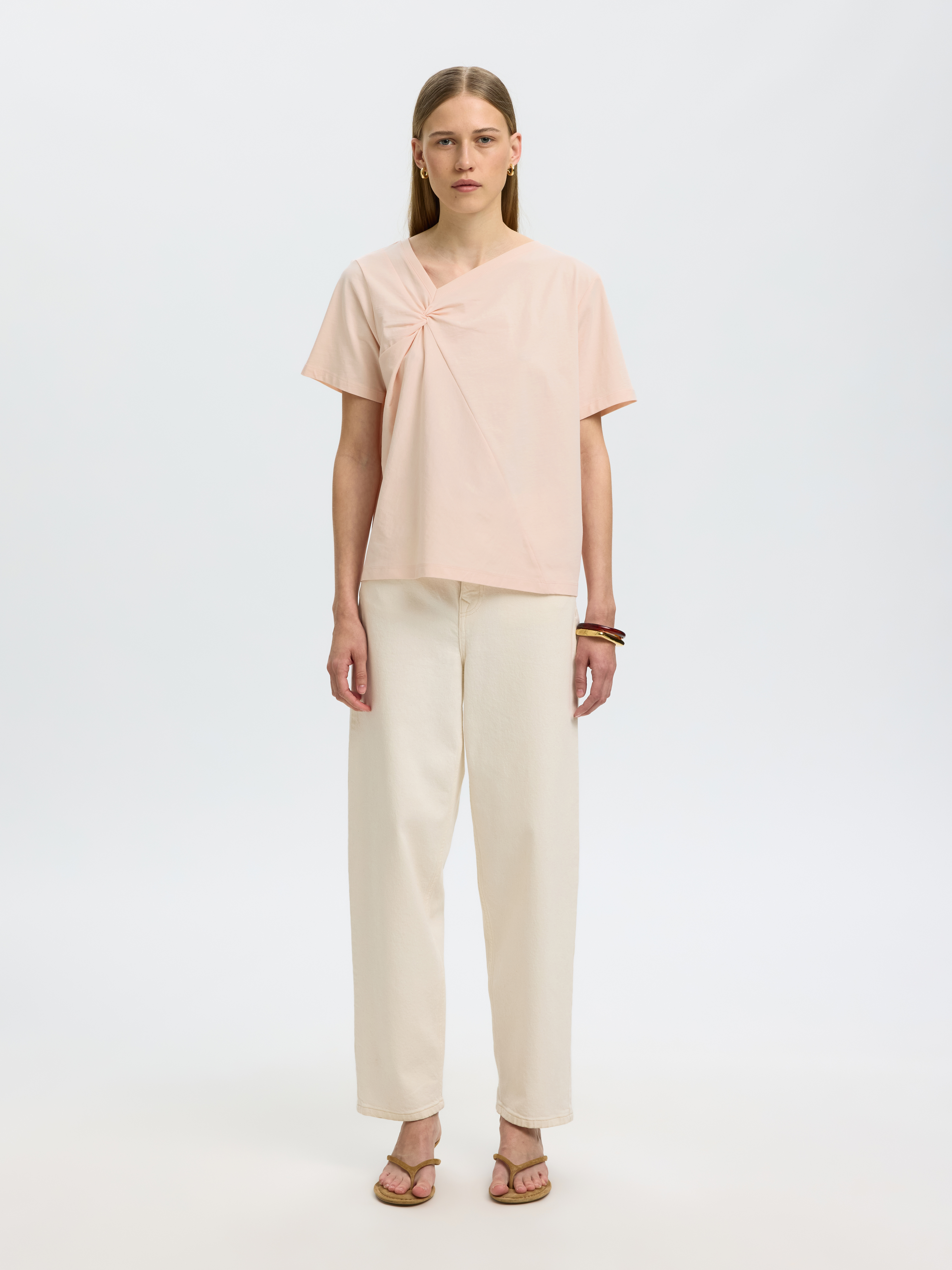 SLFMILA TWISTED SS TEE Pale Dogwood - 3