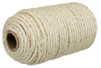 Rulle med sisalrep ø 4-6 mm, 50m