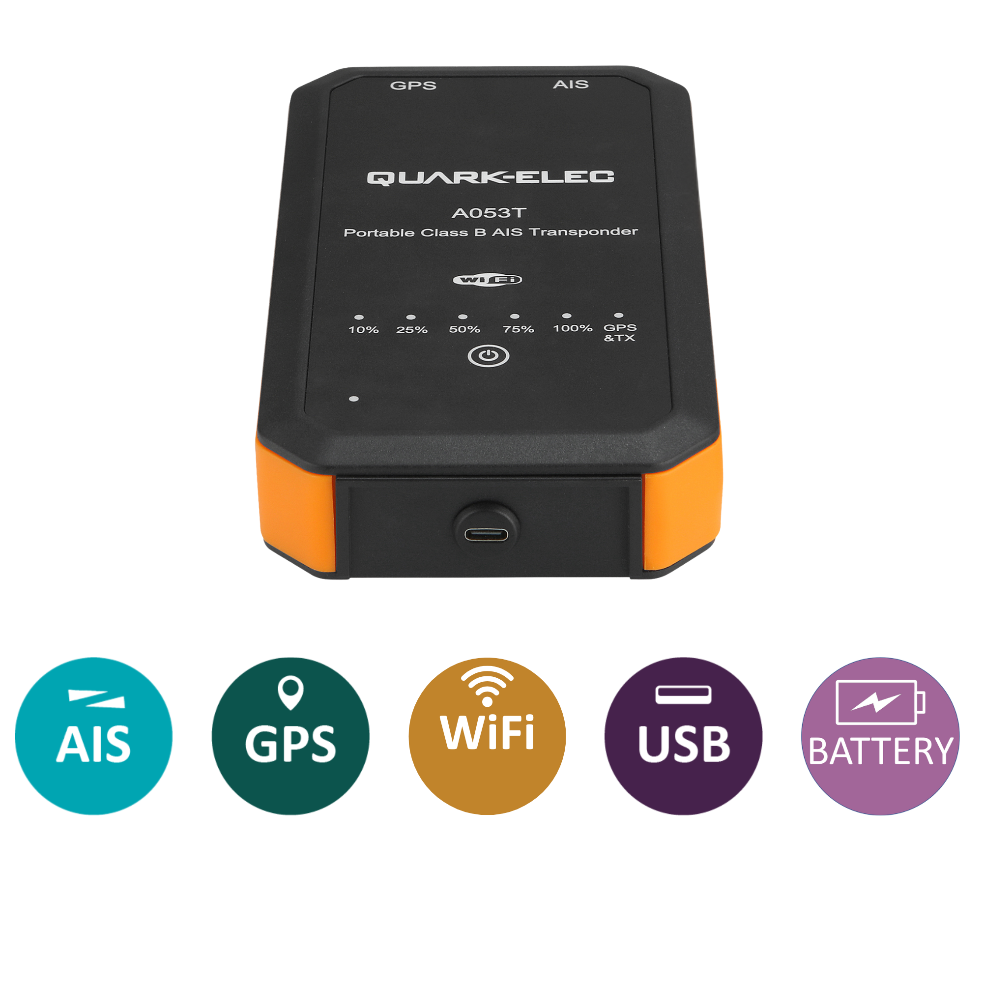 Quark-Elec A053T portabel AIS transponder - 2