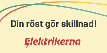 Klistermärke - Din röst gör skillnad