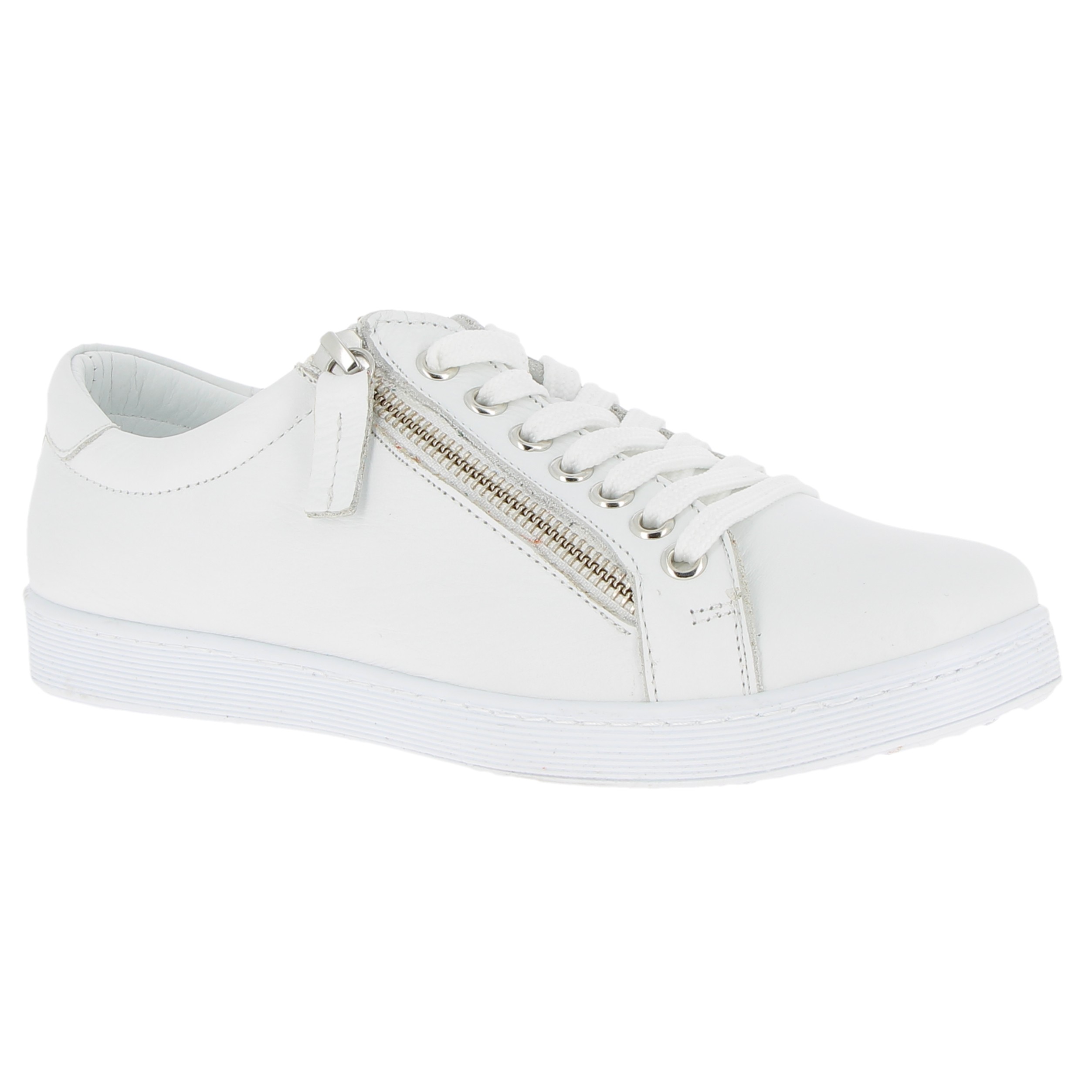 Charlotte of Sweden sneaker dragkedja/snörning White