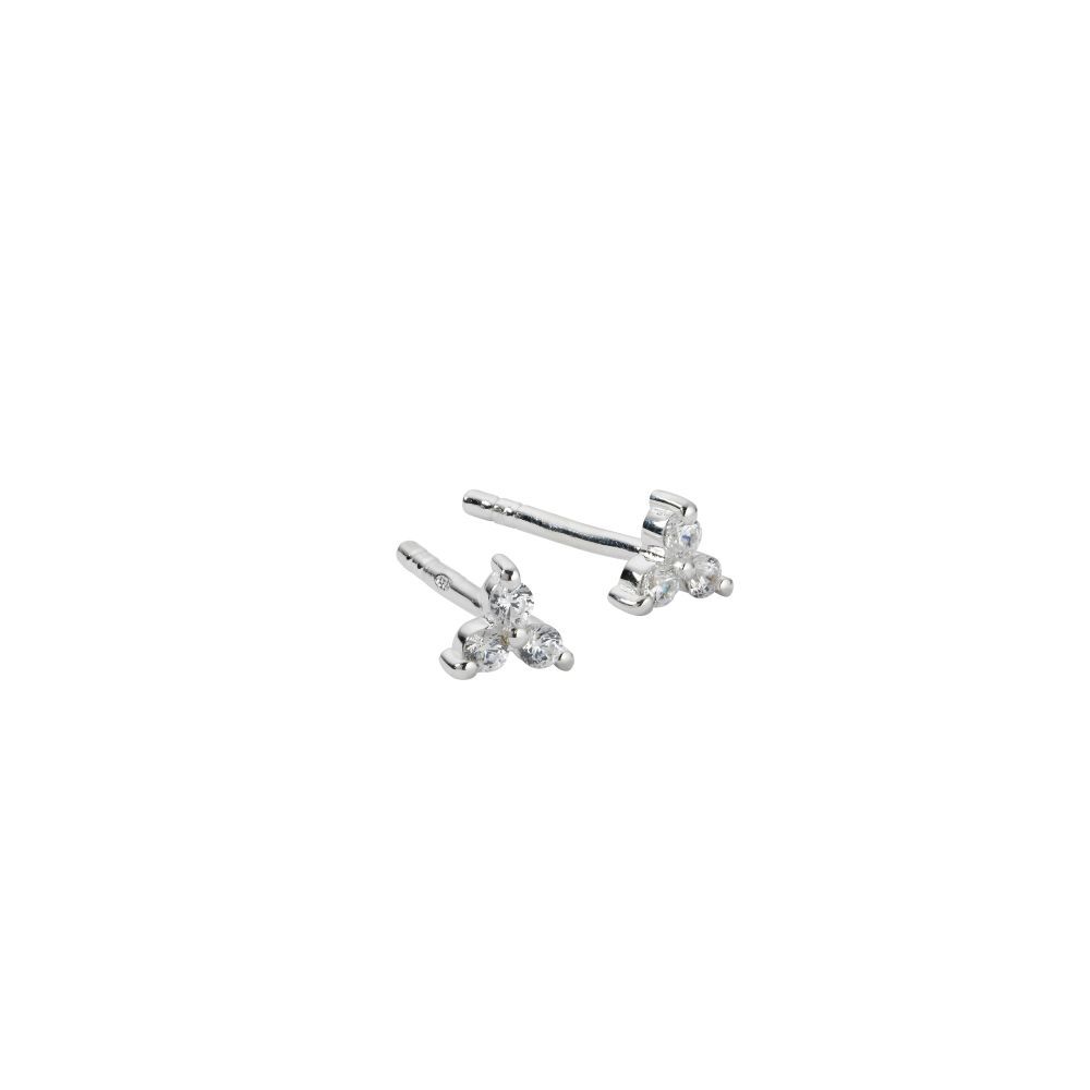 Syster P Celestia triple stone studs silver