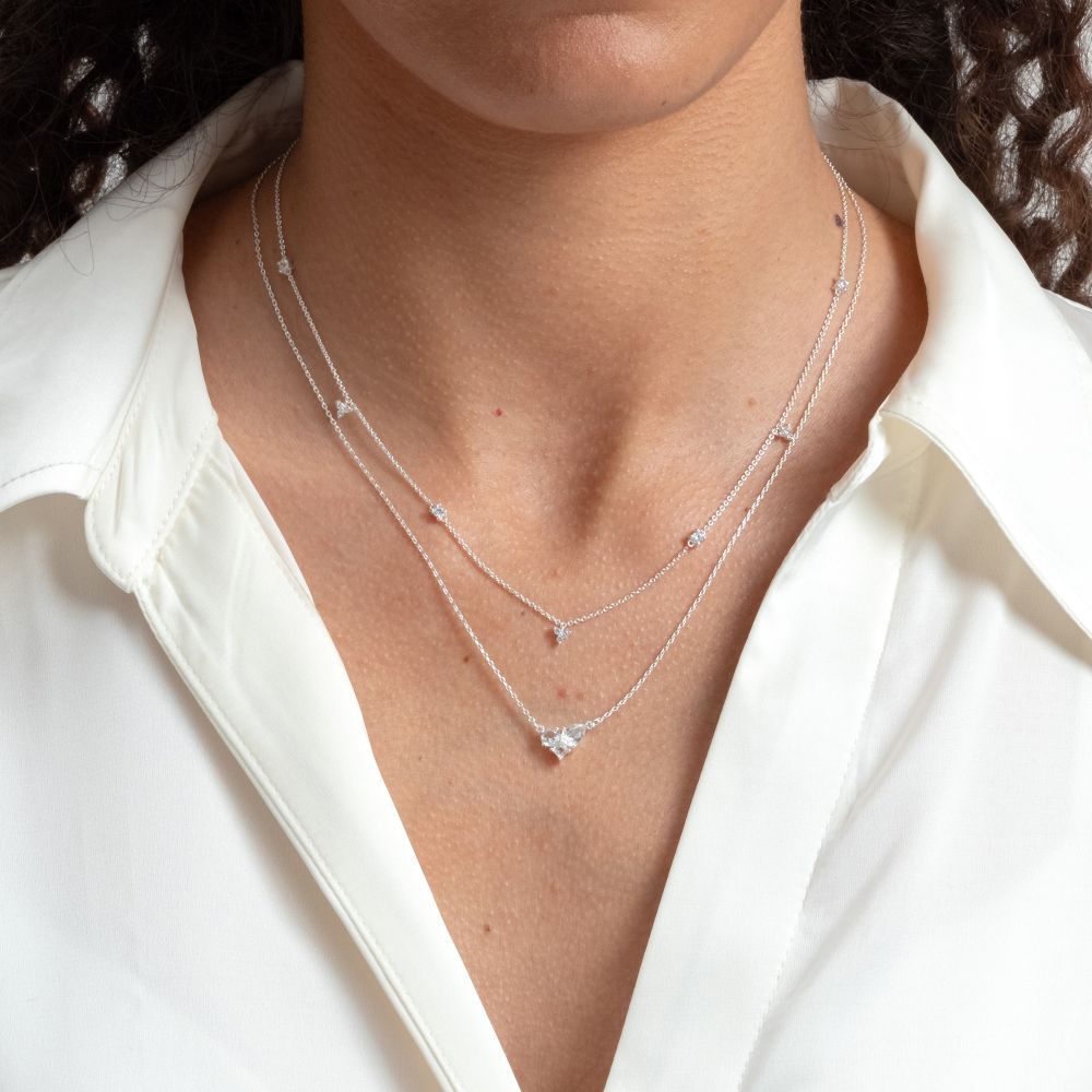 Syster P Celestia halsband silver - 2