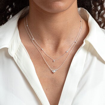 Syster P Celestia halsband silver
