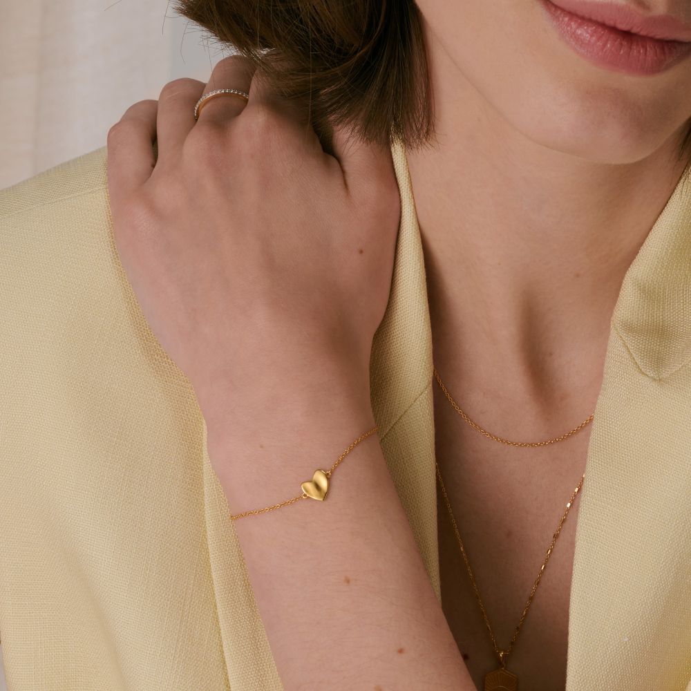Syster P Friends Heart armband guld - 2