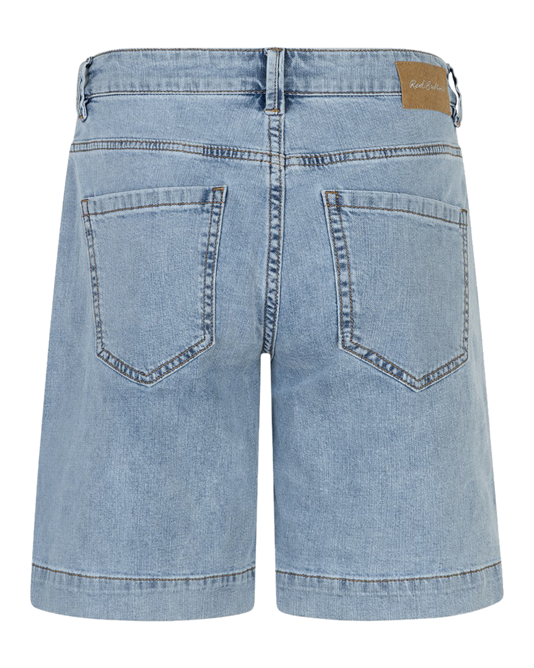 Jeansshorts Bibette knappar i sidan bleach-blå - 2