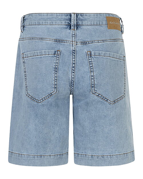 Jeansshorts Bibette knappar i sidan bleach-blå - 2