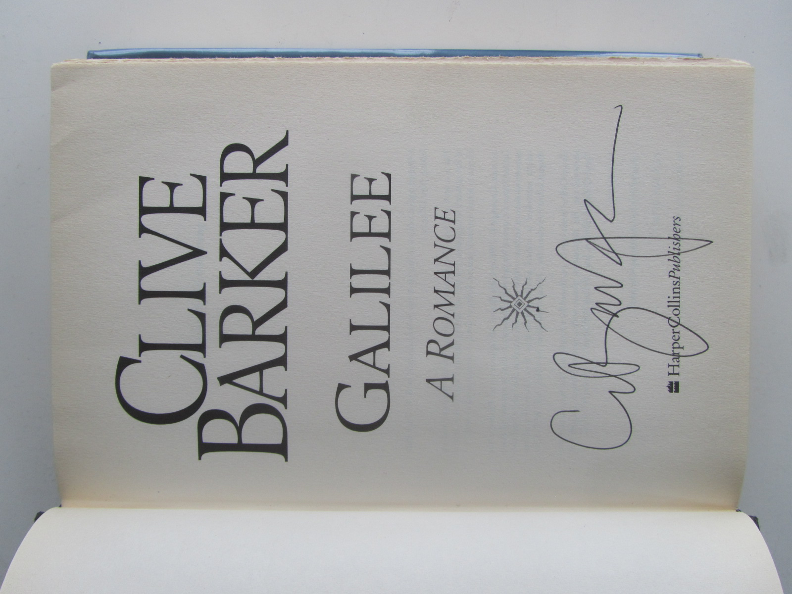 Clive Barker Galilee (1998, Hardcover) Signed By Author - 4