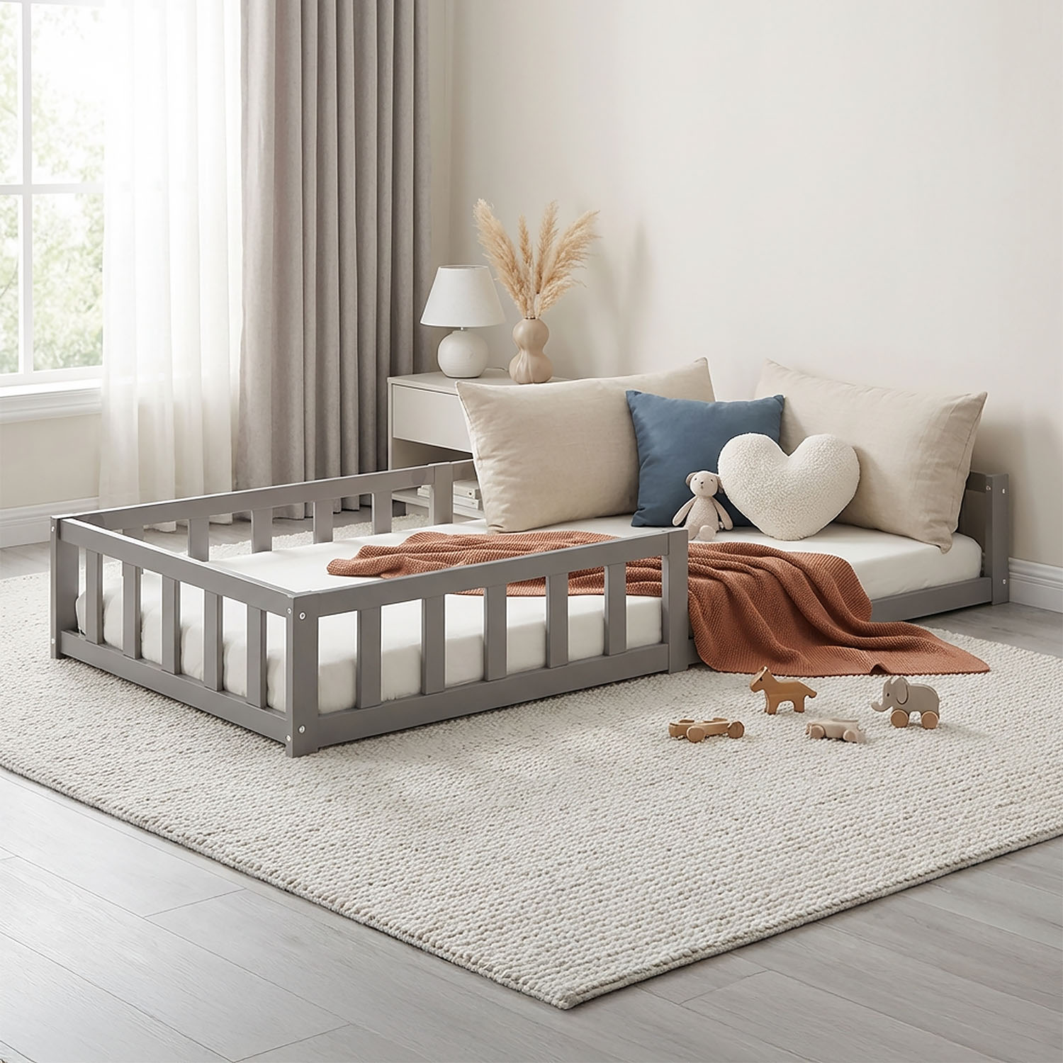 Montessori Barnsäng 90x200 - flera färger - 2