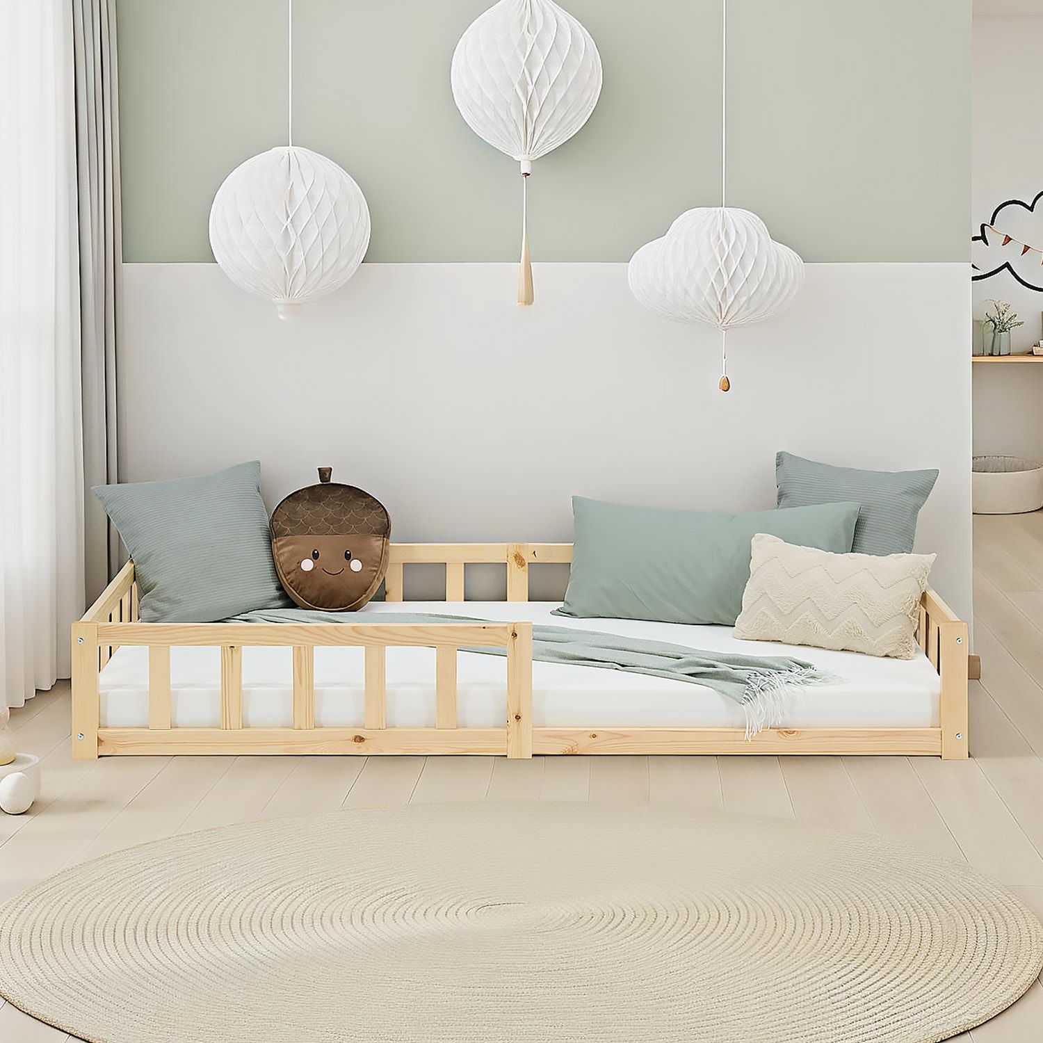 Montessori Barnsäng 90x200 - flera färger - 3