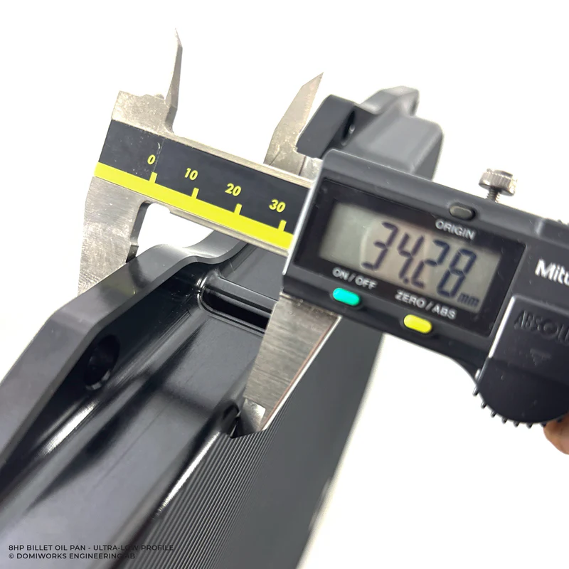 8HP Billet Oljetråg – Ultra-Low Profile - 3