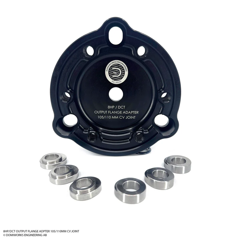 8HP / DCT Utgående Flänsadapter – 105/110 mm PCD – 18 mm eller 22 mm Inserts – För CV-knut
