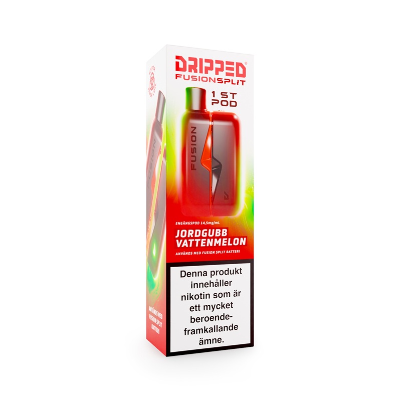 Dripped Fusion Split Pod - Jordgubb & Vattenmelon 14,5 mg - 4