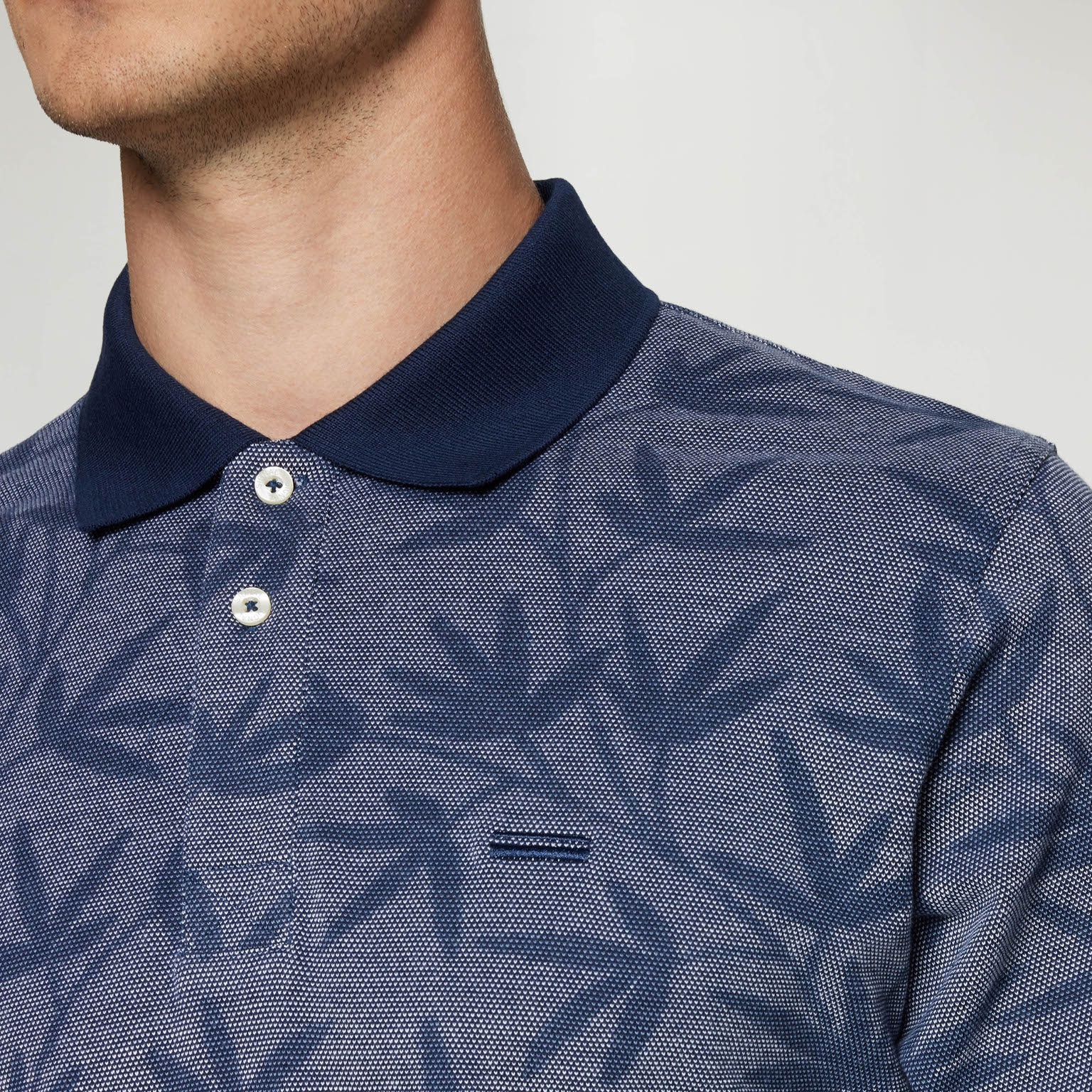 Signal - Efron Jaquard Polo - Blue Captain - 3