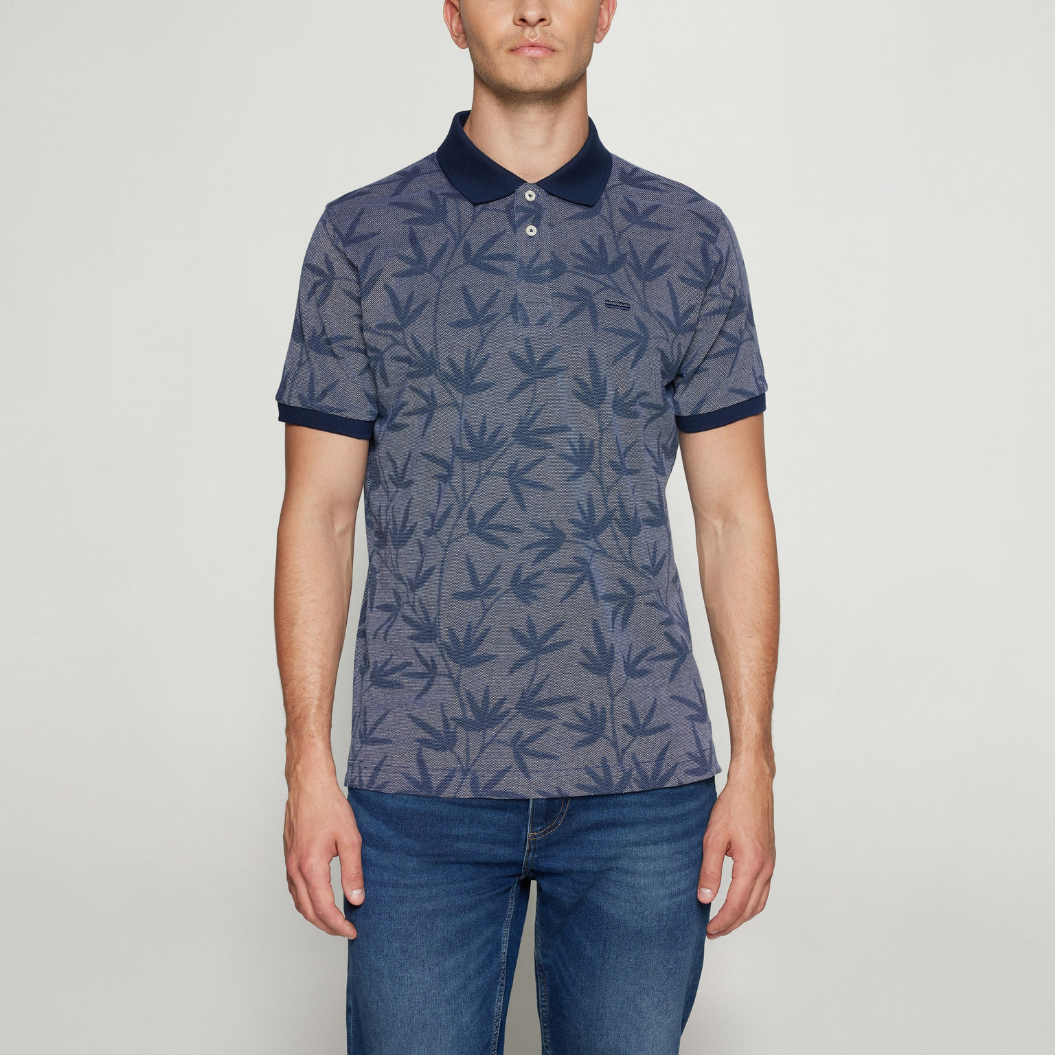 Signal - Efron Jaquard Polo - Blue Captain