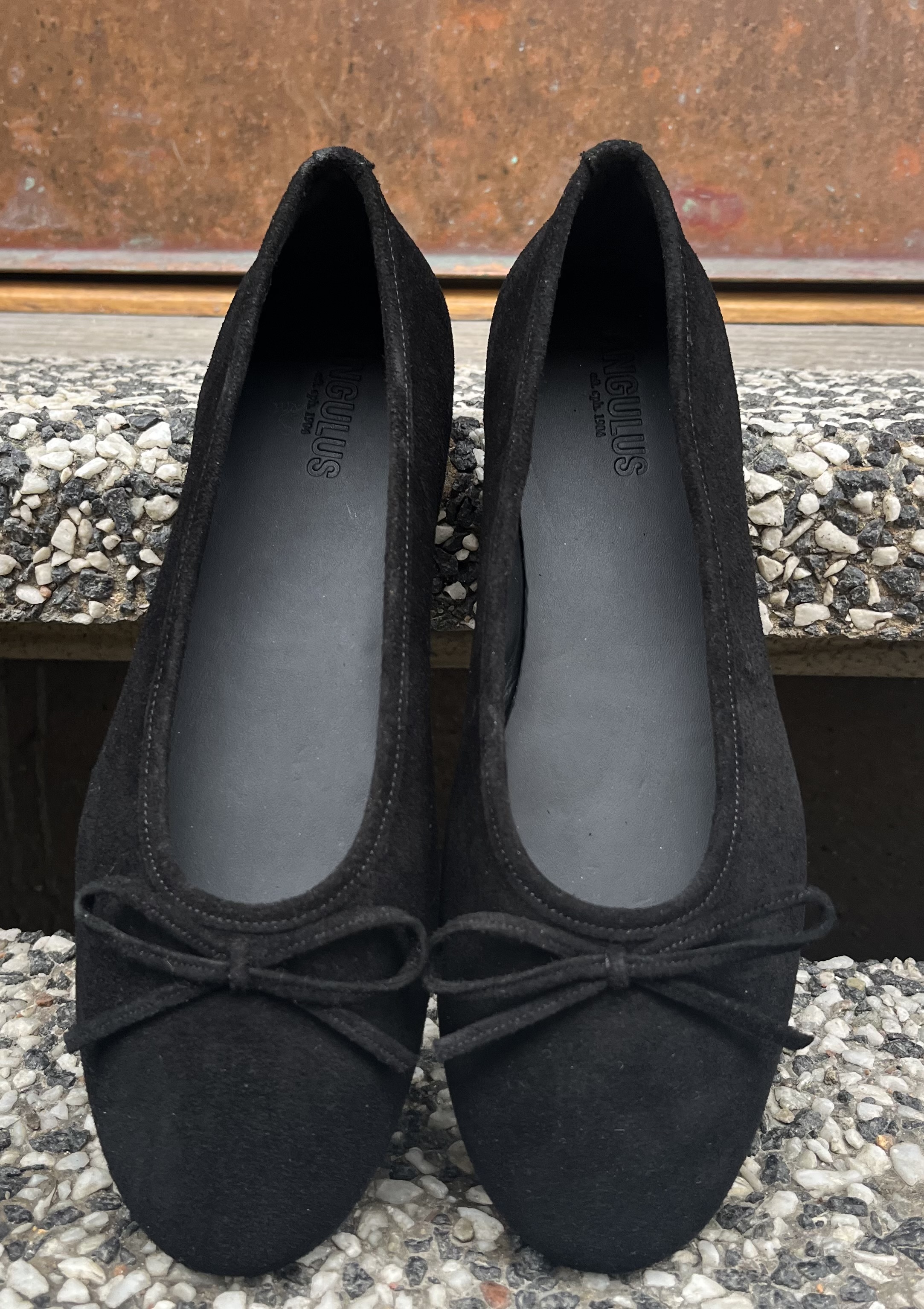 Ballerina med söt rosett från ANGULUS,  svart - 3