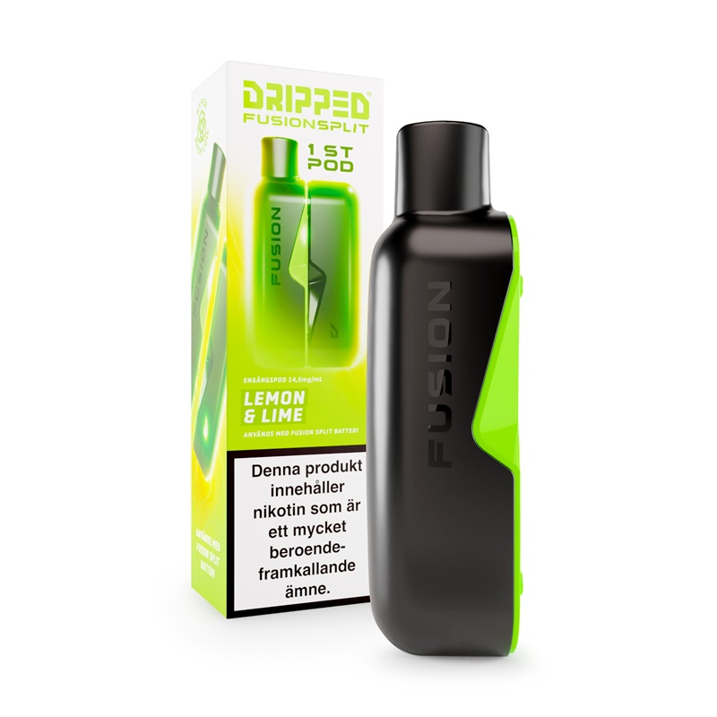 Dripped Fusion Split Pod - Lemon & Lime 14,5 mg