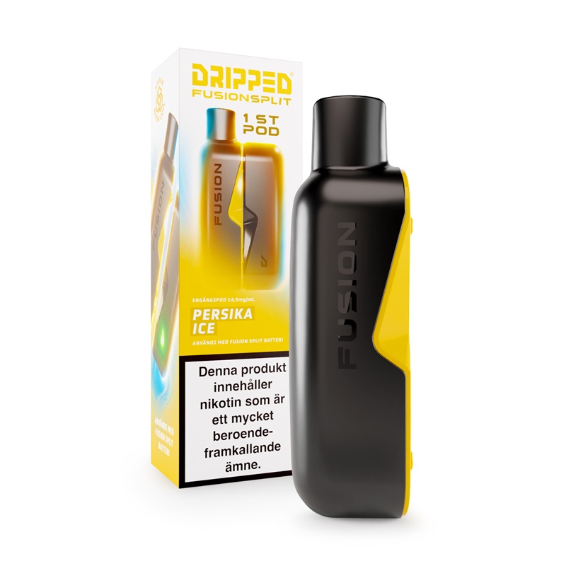 Dripped Fusion Split Pod - Persika Ice 14,5 mg