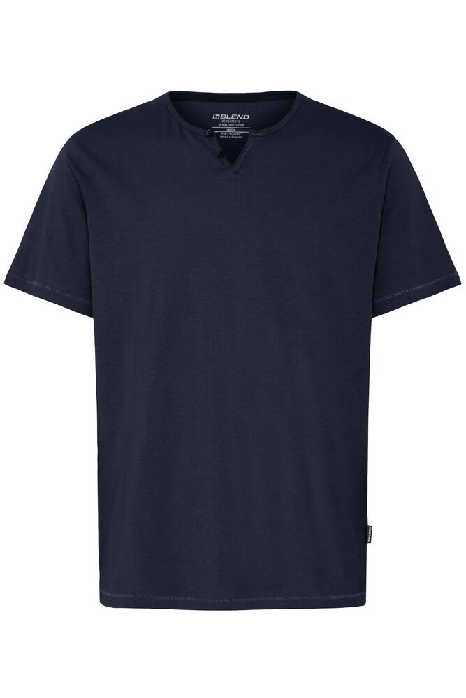 BHKLAUDIO SPILT NCK S/S TEE