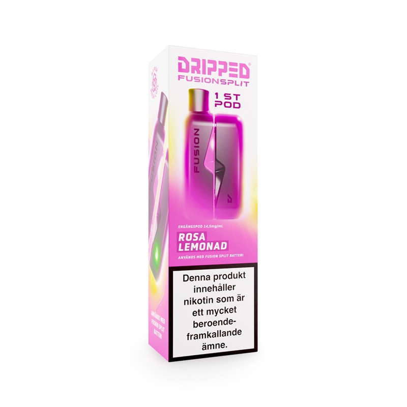 Dripped Fusion Split Pod - Rosa Lemonad 14,5 mg - 4