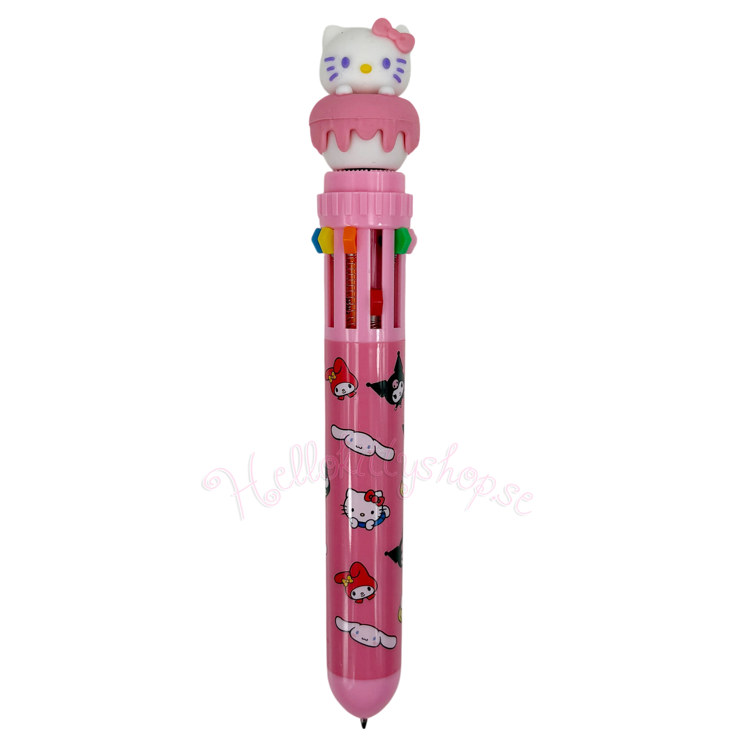 Hello Kitty and Friends Kulspettspenna med 10 färger - Hello Kitty