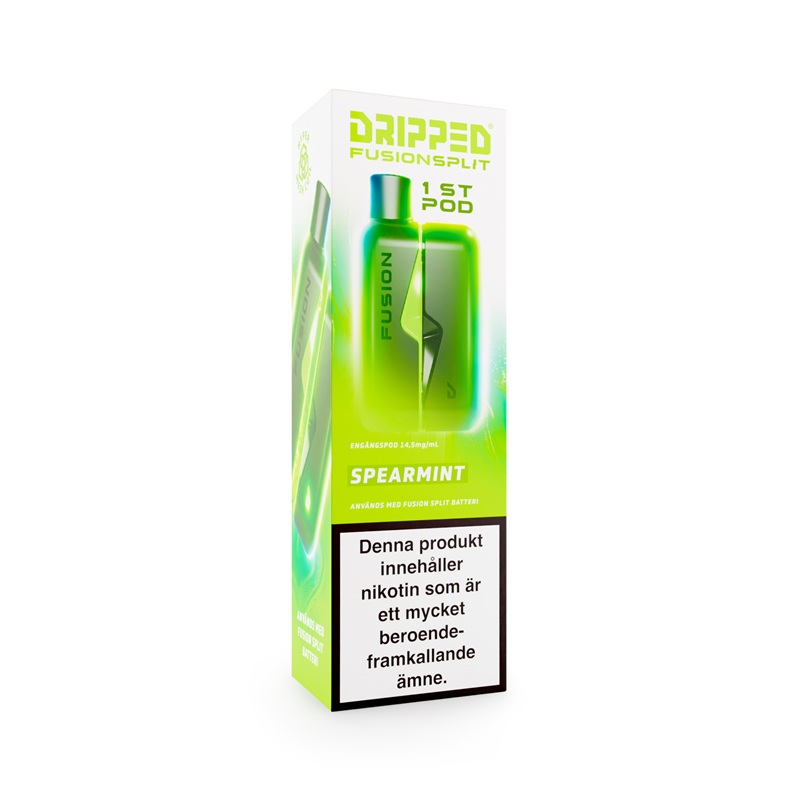 Dripped Fusion Split Pod - Spearmint 14,5 mg - 4