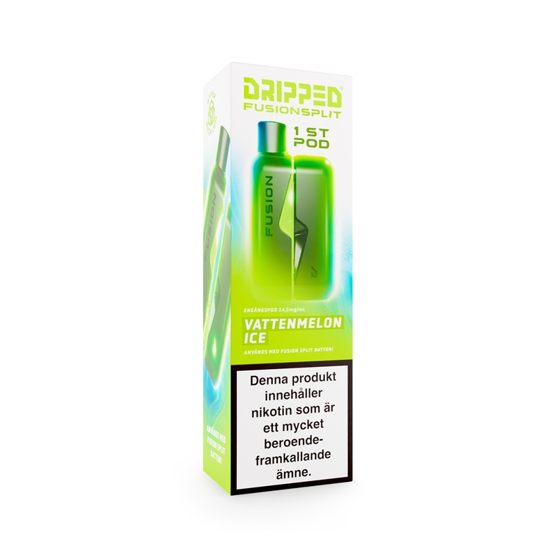 Dripped Fusion Split Pod - Vattenmelon Ice 14,5 mg - 4
