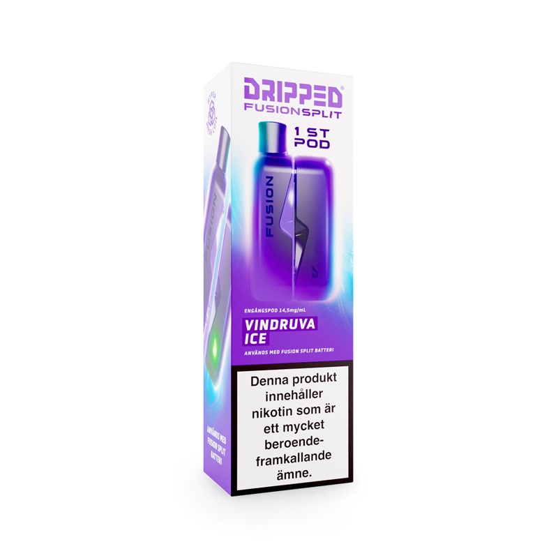 Dripped Fusion Split Pod - Vindruva Ice 14,5 mg - 4