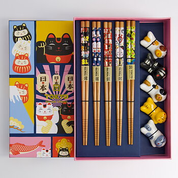 ÄTPINNAR TOKYO DESIGN  LUCKY CATS PRESENTSET