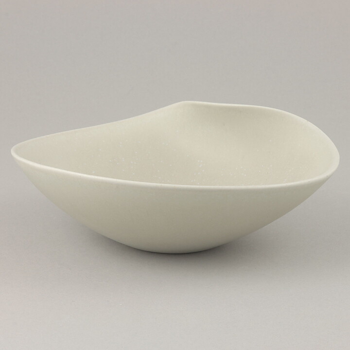 Stig Lindberg (Vitrin 1956) White Bowl with Folded Edge 16 cm