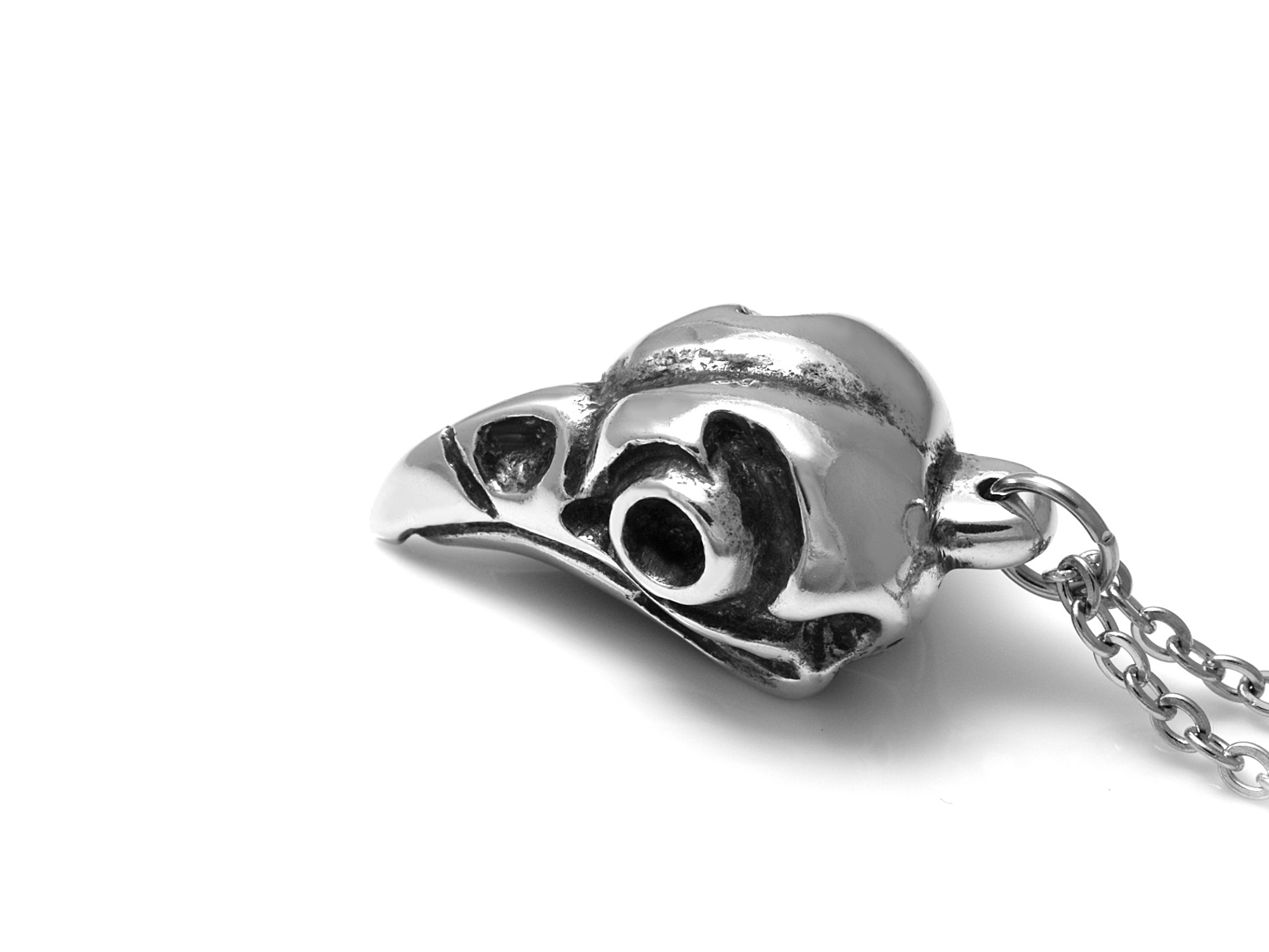 Uggla Döskalle Halsband, Handgjort Fågelskalle Smycke - 3