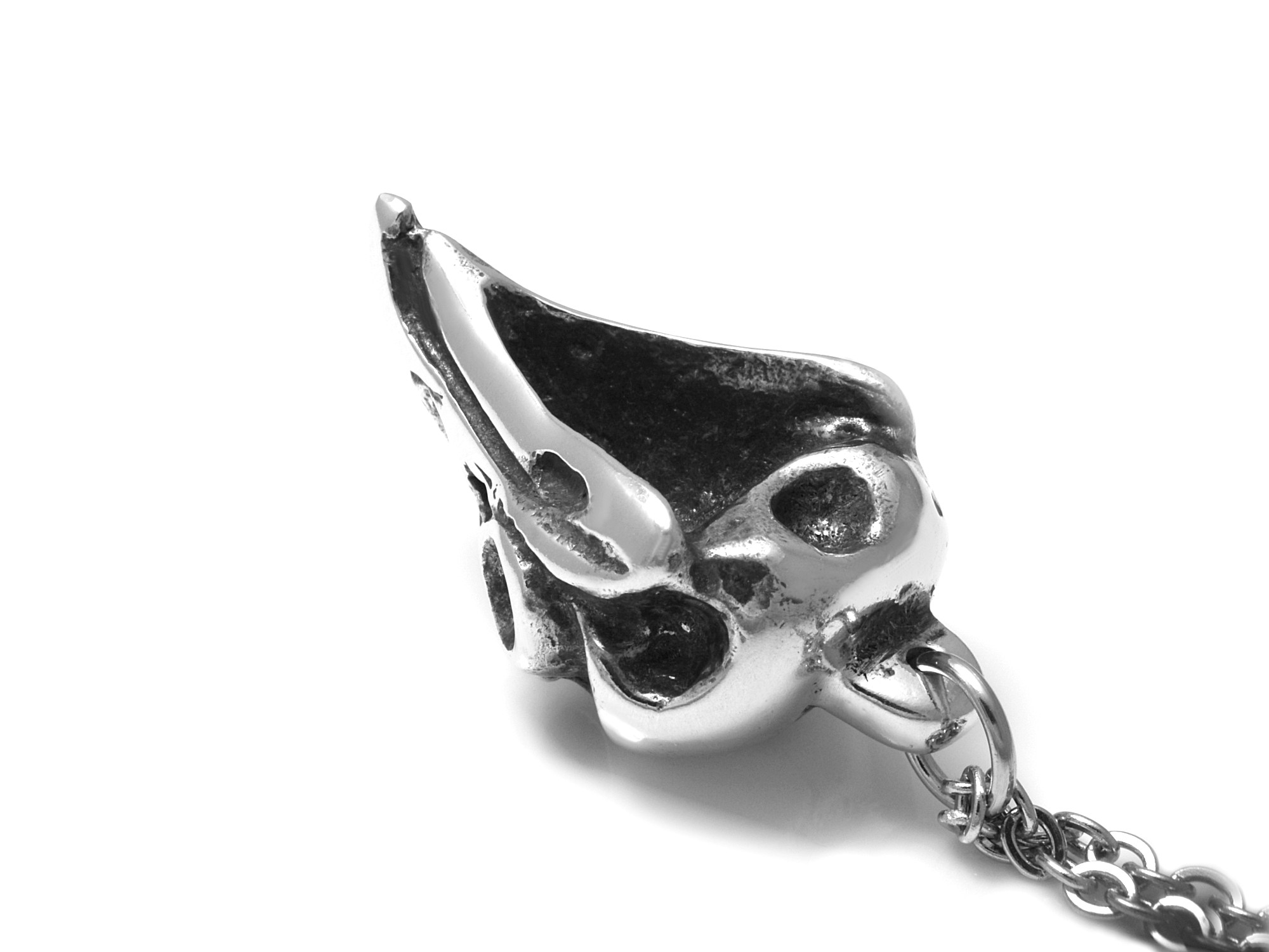 Uggla Döskalle Halsband, Handgjort Fågelskalle Smycke - 4