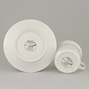 Bertil Vallien (Space 1983) White Coffee Cup with Rainbow Decor 9 cm   [Sample Images]