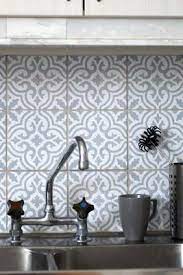 Moroccan Tile - Hand Painted - Grey/White - 20x20 cm - 2