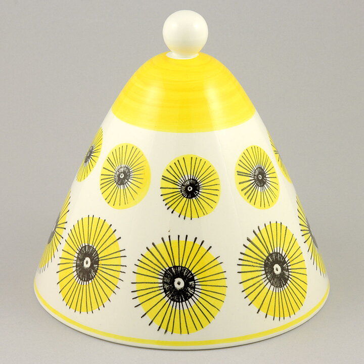Marianne Westman (1950s) Cheese Dome with Yellow Flower Decor 18 cm (#72)