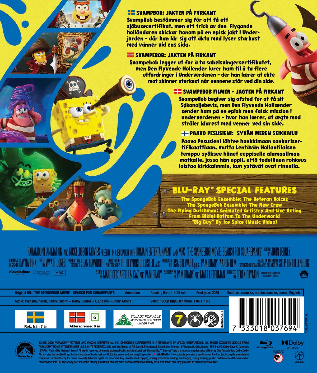 SvampBob: Jakten På Fyrkant (Blu-ray) - 2