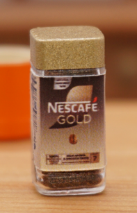 Small jar of nes coffee