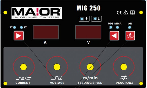 MIG MA!OR TEC MIG 2,0 250 Amp 380v - 2