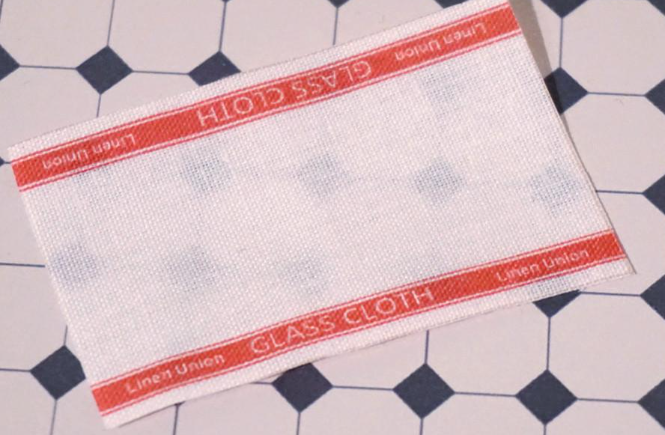Kitchen towel white/red