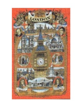 Kitchen towel with London motif