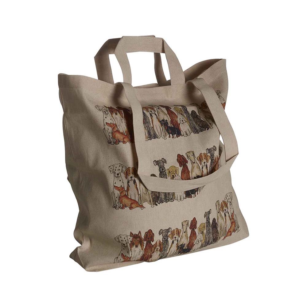 Tygkasse Hund 42x48x10 cm