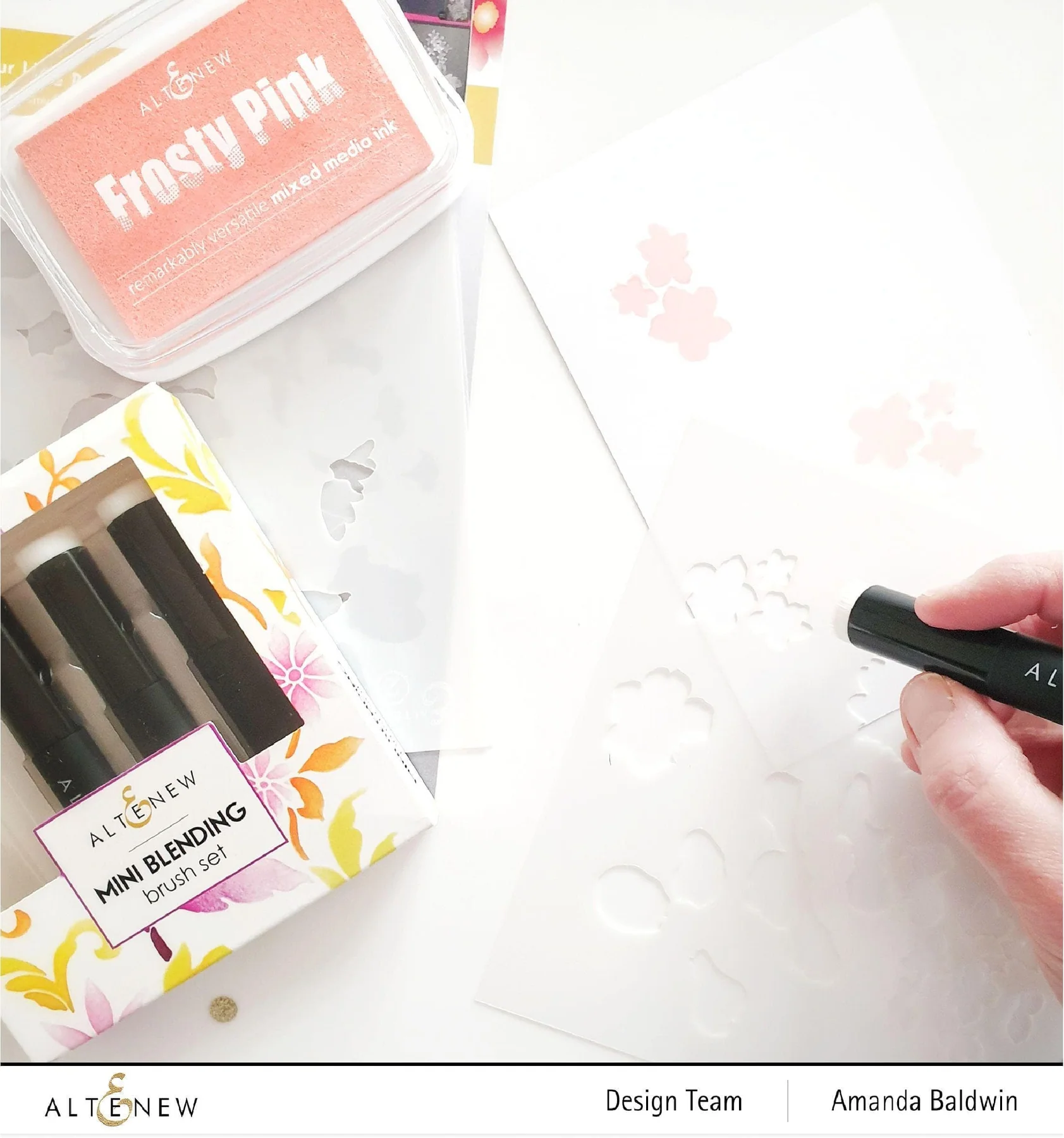 ALTENEW -Mini Blending Brush Set (Flat Bristles) - 3