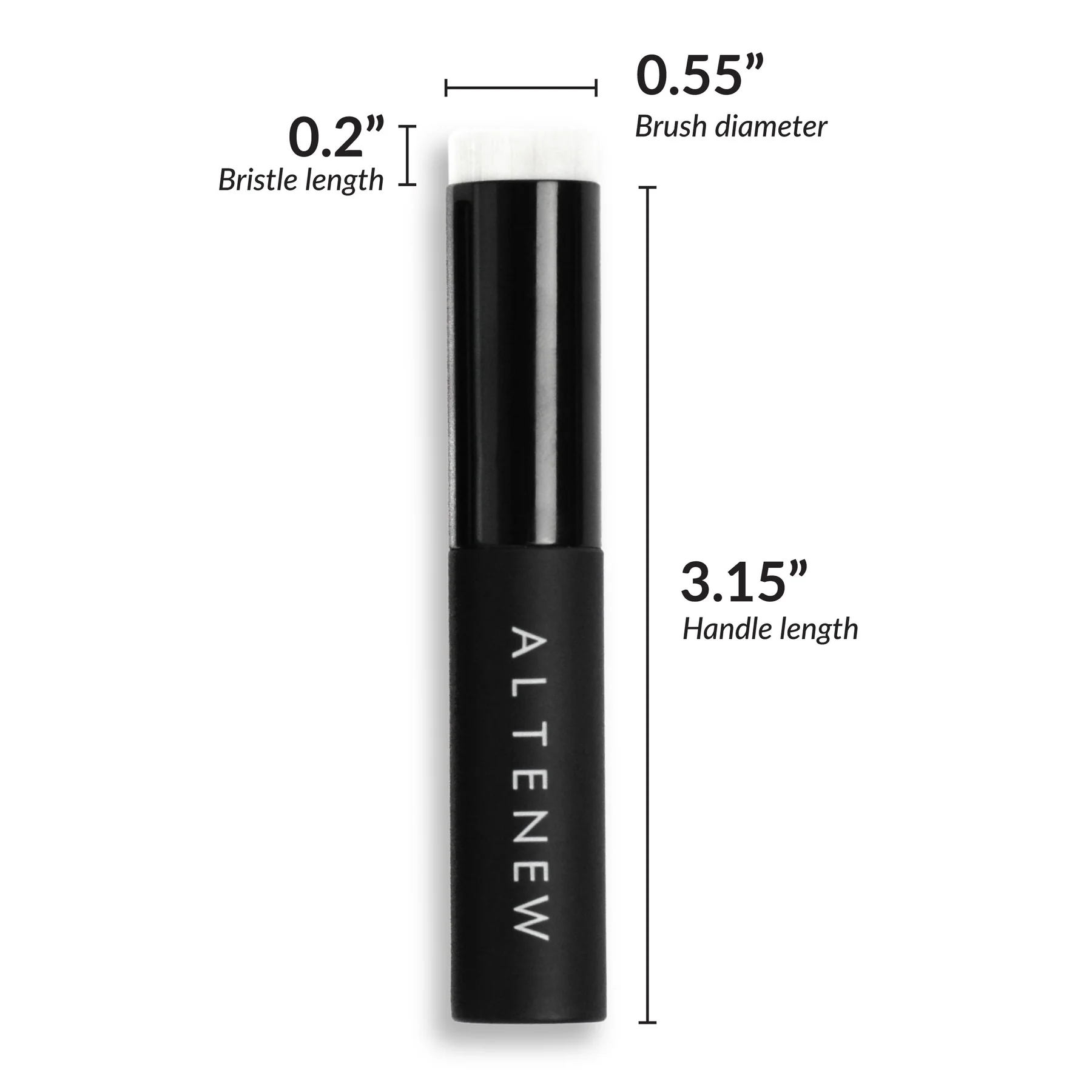 ALTENEW -Mini Blending Brush Set (Flat Bristles) - 4