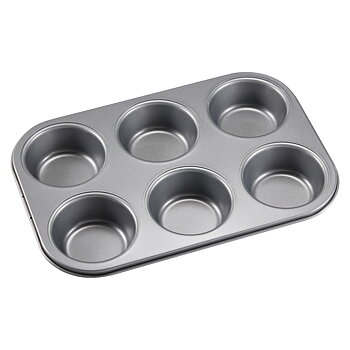 Karabo Muffinsform Kolstål/keramik 6 Styck 