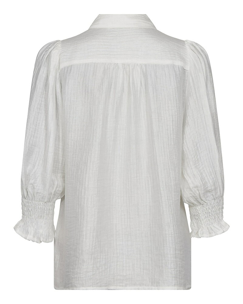 Blus Tassy Lace 3/4-dels ärm offwhite