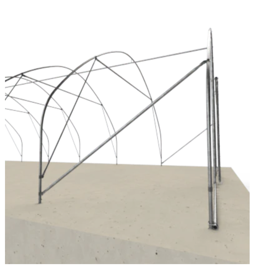 Tunnelväxthus 4,4 m bredd – Längd 10 meter - 5