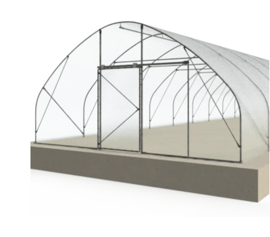 Tunnelväxthus 6 m bredd – Robust konstruktion med optimerad växthusplast - 7